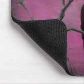 Tapis De Souris Blackbird Dans Une Mer Rose (Coin)