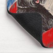 Tapis De Souris Blackie et Whitie sur un radeau (Coin)