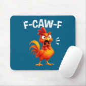 Tapis De Souris Blague de coq drôle Citation de poulet M (Avec souris)