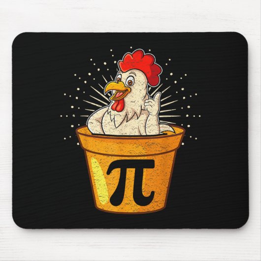 Tapis De Souris Blague de maths drôle sur un pot de poulet pour le (Devant)
