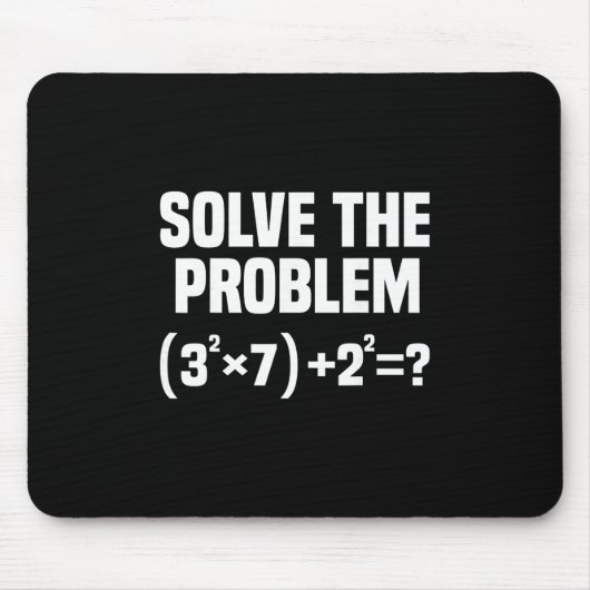 Tapis De Souris Blague drôle 67 Meme Math Six Sept Professeur Brai (Devant)