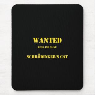 Tapis De Souris Blague Quantique Drôle : Le Chat de Schrödinger en