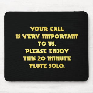 Tapis De Souris Blague Téléphonique Amusante de Service Client