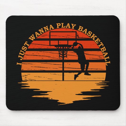 Tapis De Souris blagues de basket-ball (Devant)