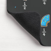 Tapis De Souris Blagues de maths sur les fractions de beignets (Coin)