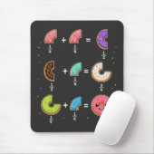 Tapis De Souris Blagues de maths sur les fractions de beignets (Avec souris)