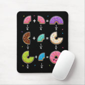 Tapis De Souris Blagues de maths sur les fractions de beignets (Avec souris)