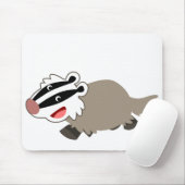 Tapis De Souris Blaireau mignon Mousepad de bande dessinée (Avec souris)
