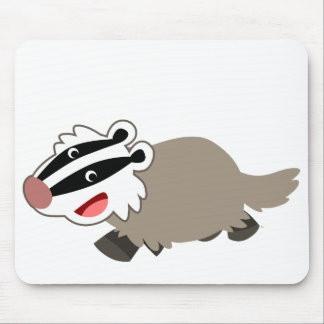 Tapis De Souris Blaireau mignon Mousepad de bande dessinée