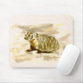 Tapis De Souris Blaireau Mousepad (Avec souris)