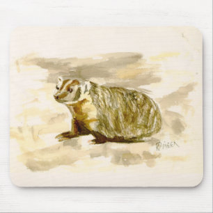 Tapis De Souris Blaireau Mousepad