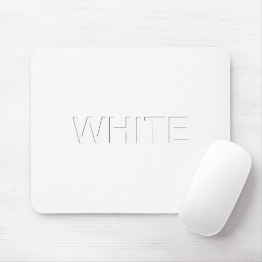 Tapis De Souris Blanc (Avec souris)