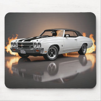 Tapis De Souris Blanc 1970 Chevelle SS Convertible