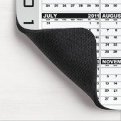 Tapis De Souris Blanc 2011 noir de Mousepad de calendrier (Coin)