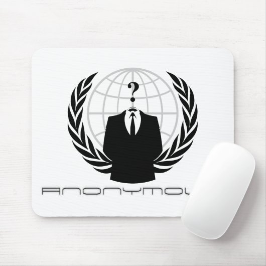 Tapis De Souris Blanc anonyme de Mousepad (Avec souris)