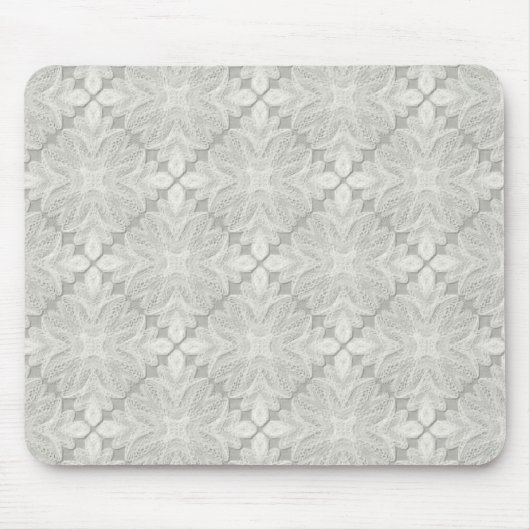Tapis De Souris Blanc antique de dentelle (Devant)