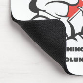 Tapis de souris blanc avec le logo (Coin)