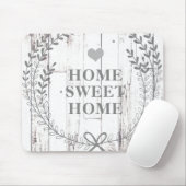 Tapis De Souris Blanc Bois Ferme Rustique Shabby Chic Sur Mesure (Avec souris)
