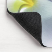 Tapis De Souris Blanc customisé par fleur d'Hawaï de Frangipani de (Coin)
