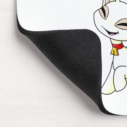 Tapis De Souris Blanc d'Aisha (Coin)
