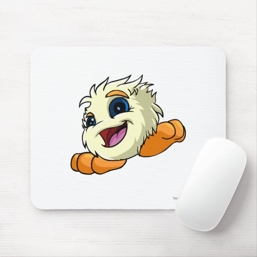 Tapis De Souris Blanc de JubJub (Avec souris)