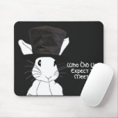 Tapis de souris blanc de lapin (Avec souris)