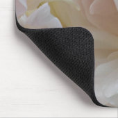 Tapis de souris blanc de pivoine (Coin)