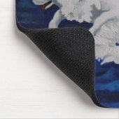 Tapis de souris blanc d'éclaboussure de berger (Coin)