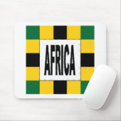 Tapis de souris blanc Design AFRIQUE (Avec souris)