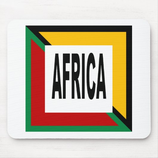 Tapis de souris blanc Design AFRIQUE (Devant)