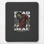 Tapis De Souris Blanc et Brown Zombie mort Mousepad (Devant)