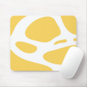 Tapis de souris blanc et jaune (Avec souris)