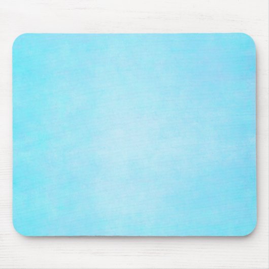 Tapis De Souris Blanc léger bleu turquoise de modèle d'aquarelle (Devant)