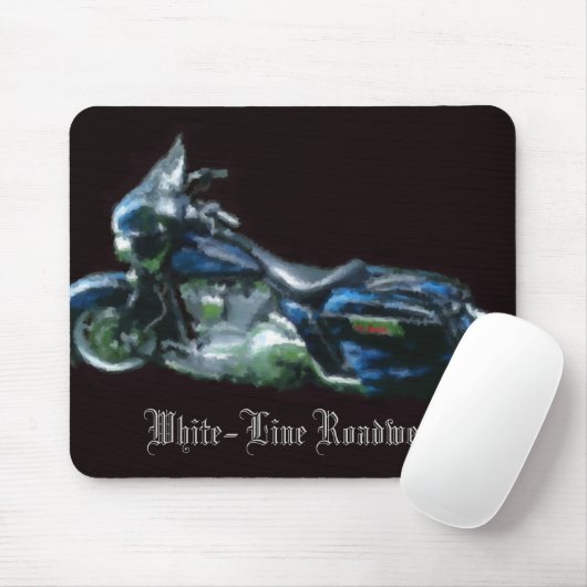 Tapis De Souris Blanc-Line Mousepad (Avec souris)