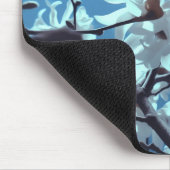 Tapis De Souris Blanc Magnolia Bloom Ciel bleu (Coin)