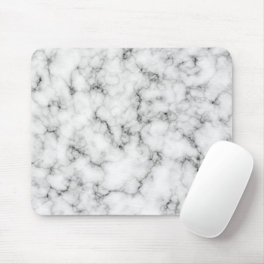 Tapis De Souris Blanc marbre (Avec souris)