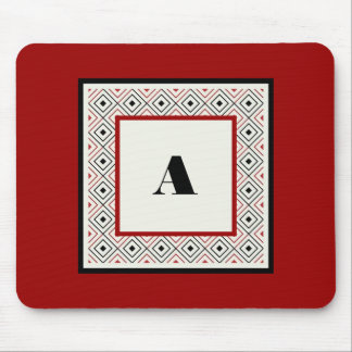 Tapis De Souris Blanc noir et vin personnalisé Mousepad moderne