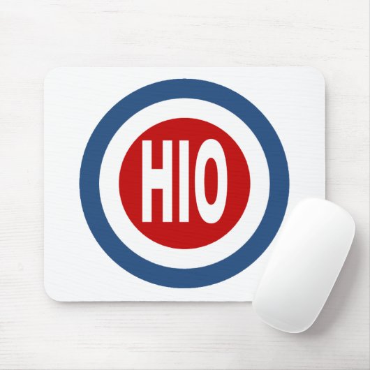 Tapis de souris blanc OHIO (Avec souris)