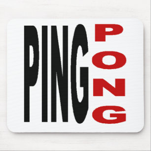 Tapis de souris blanc PING PONG