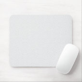 Tapis De Souris Blanc solide texturé. (Avec souris)