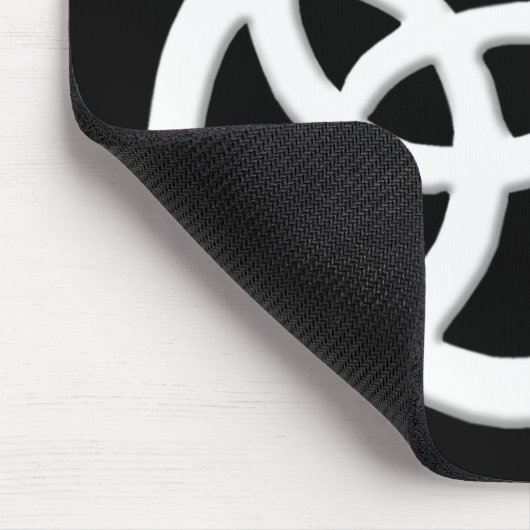 Tapis De Souris Blanc Trinity Knot Celtic Cat Mousepad (Coin)