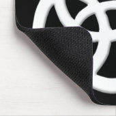Tapis De Souris Blanc Trinity Knot Celtic Cat Mousepad (Coin)