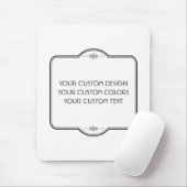 Tapis De Souris BLANC Votre Design Ici - (Avec souris)
