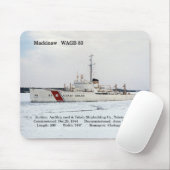 Tapis de souris blanc WAGB 83 Mackinaw (Avec souris)