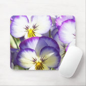 Tapis de souris blancs et pourpres d'altos (Avec souris)