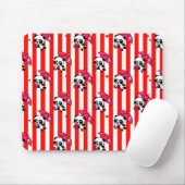 Tapis De Souris Blancs rouges mignons (Avec souris)