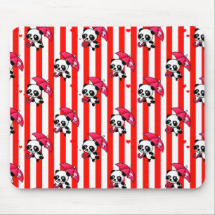 Tapis De Souris Blancs rouges mignons