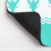 Tapis De Souris Blancs turquoise (Coin)