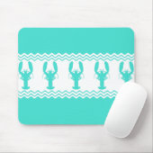 Tapis De Souris Blancs turquoise (Avec souris)