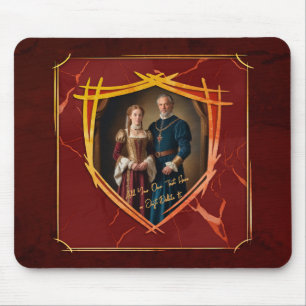 Tapis De Souris Blason de Chevalier Cadeau Médiéval Ancien Style